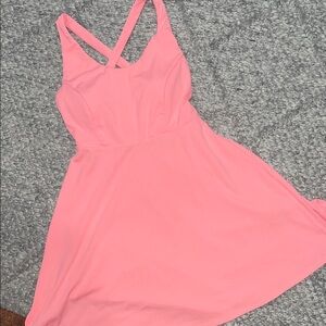 Elegant Pink Sleeveless Dress
